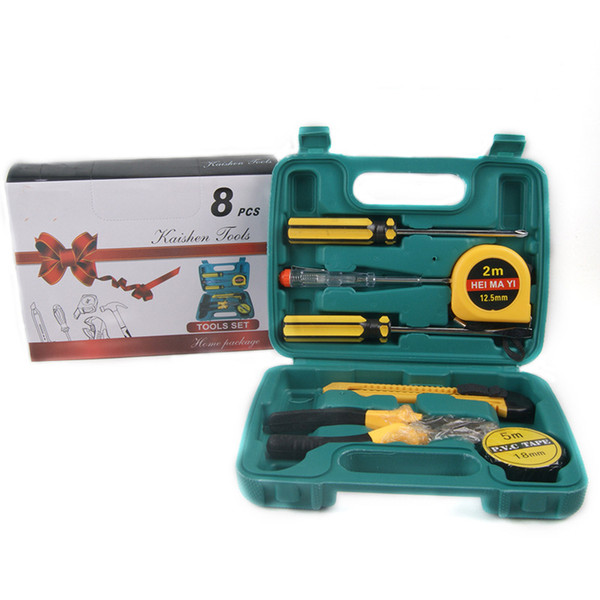 MOQ 2PCS whole sale W8pcs industry/house tools case Manual hardware tools kit