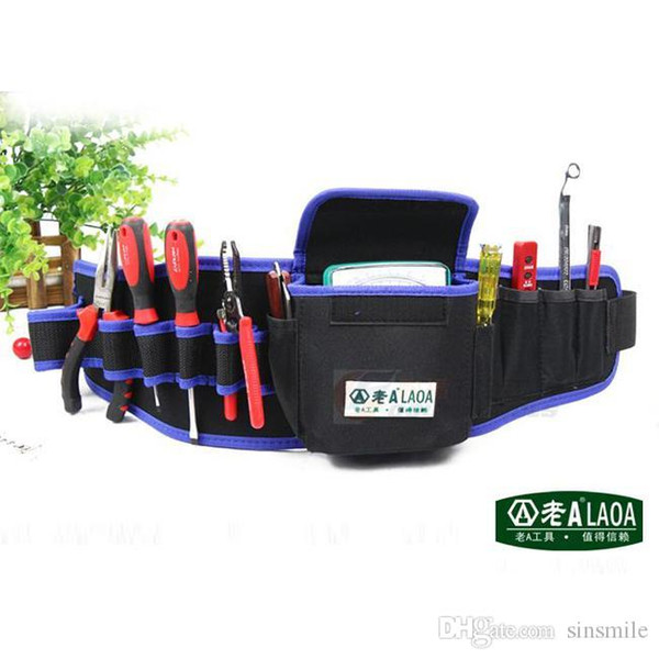 Wholesale-LAOA Multifunction Tool pockets High quality Tools Bag 600D Water-proof Oxford cloth bag Set of tools package