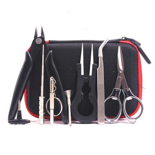 9pcs Small Mini Repair Recison Portable Tweezer Tool Kit Home Repair Set