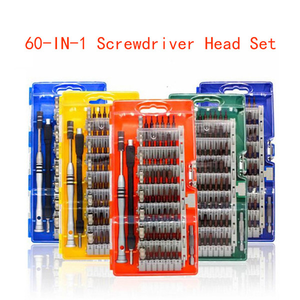 New Arrival Good Quality S2 Multifunctional Screwdriver Head Bit Set 60-IN-1 Universal Combination Dismantling And Repair Tool