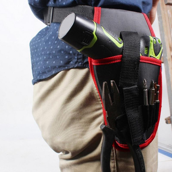 Portable Cordless Drill Holder Drill Cordless Screwdriver Waist Power Tool Bag Waist Tool Belt Bag