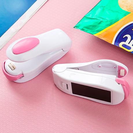 Portable Bag Clips Handheld Mini Electric Heat Sealing Machine Impulse Sealer Seal Packing Plastic Bag Clips DH0701