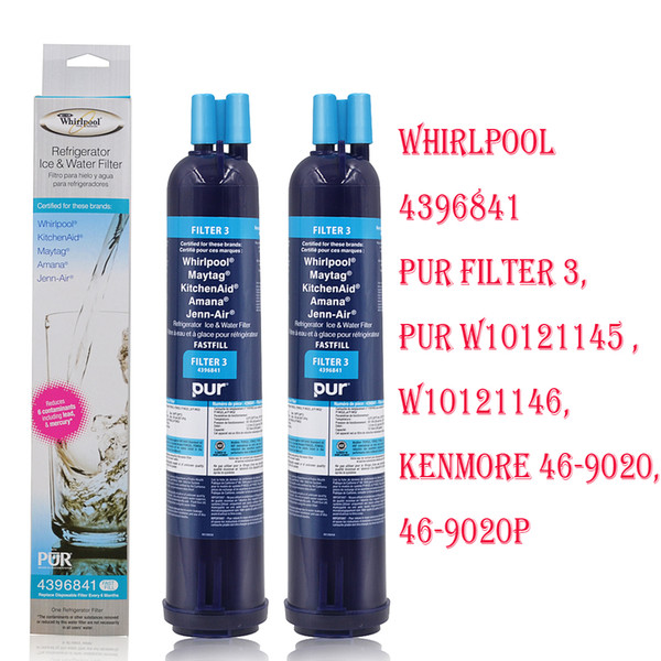 Whirlpool FILTER 3 4396841 4396710 PUR Push Button Fast Fill Water Filter