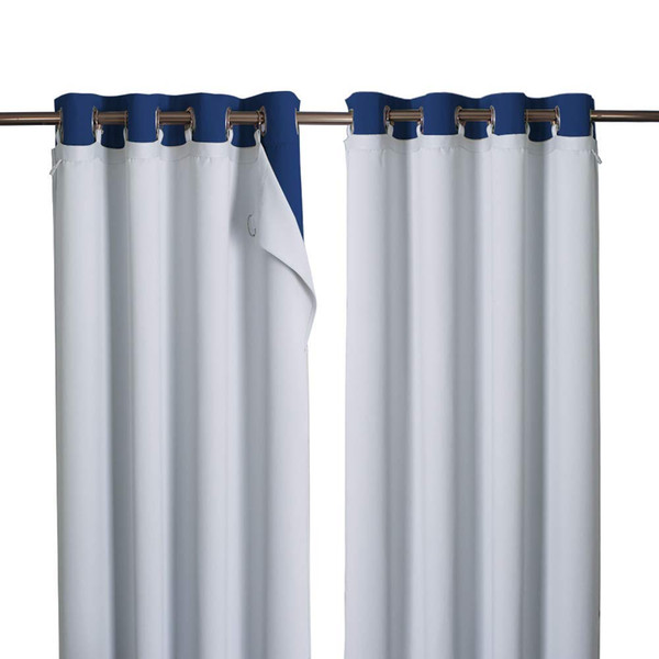 Cold Heat Light Noise Blocking Blackout Curtain Liners with Rings: Easy to Open and Closed, No Chemical Smell Soft Privacy Liners for Living