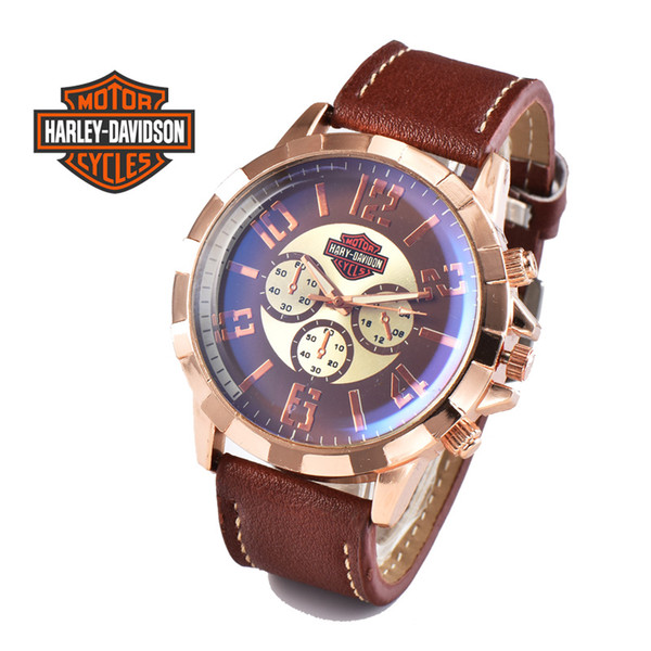 2019 Hot Sale Harley Sports For Mens Watches Big Dials High Quality Quartz Movement Motorcycle Wristwatch