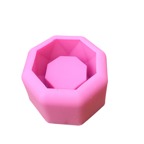 Geometric Polygonal Concrete Flower Pot Pot Office Decoration Pen Silica Gel Ice Mold Box Cement Salt Clay Sculpt Mold