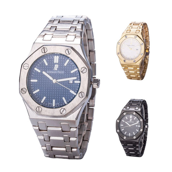 2019 Hot Sale Luxury PAAP Mens Business Watches High Quality Quartz Movement Wristwatch Classic Style Steel Strap Watch