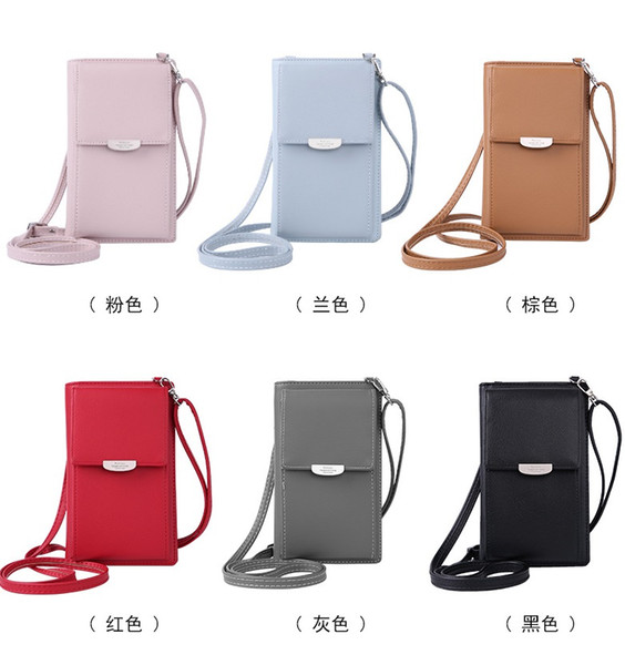 Mini Women Shoulder Bag Wallet Card Slot Phone Bag Fashion Leather Messenger Bags Lady Girls Small Cross Body Bag Handbag Pouch