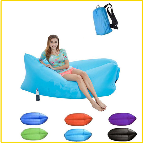 Inflatable Sofa Lounge Sleep Bag Lazy Chair Lazy Bag Cushion Outdoor Self Inflated Sofa Furniture Sleeping Bags Sleeping Bag Inflated Bed