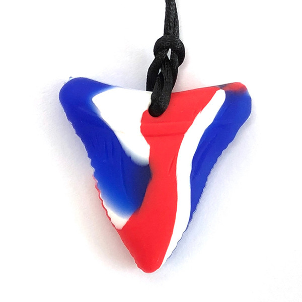 Hot Sale Shark Tooth Silicone Sensory Toys for Autism Best Toys for Autism For Sensory Education FDA Silicone Blue Red White Mixed colors