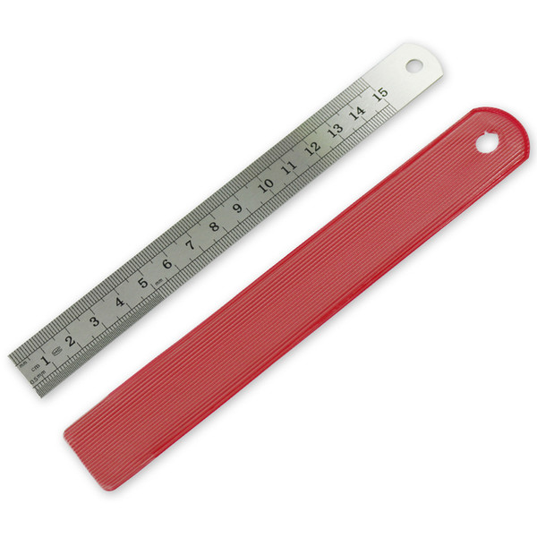 Stainless Steel Metal Ruler 15/20/30/40cm Metric Rule Precision Double Sided Measuring Tool Sewing Tool Accessory