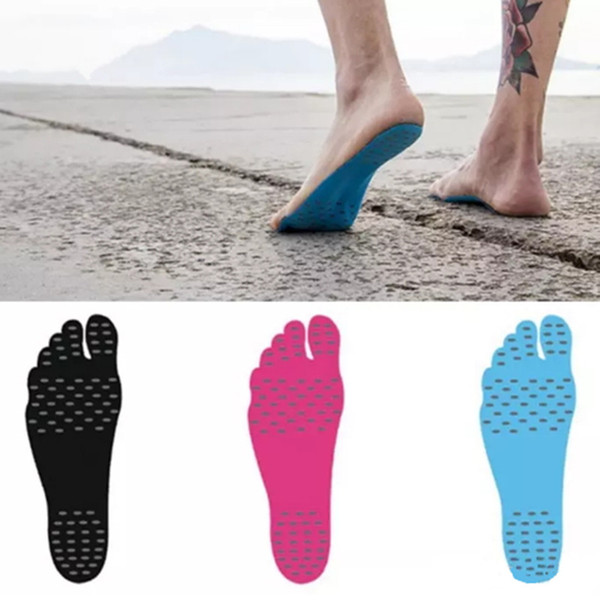 Feet Sticker Adhesive Protection Non - Slip Stick on Soles Flexible Foot Pads Sock Heat Invisible Barefoot Sandy Shoes Beach Waterproof