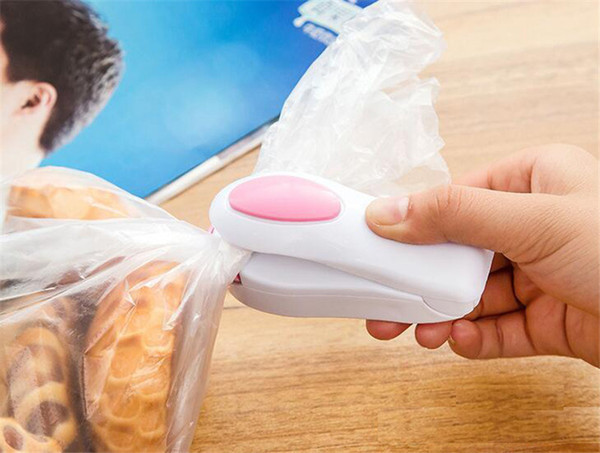 Magnetic Bottom Portable Mini Heat Sealing Machine Impulse Sealer Seal Packing Plastic Bags Vacuum Food Sealer Mini Portable