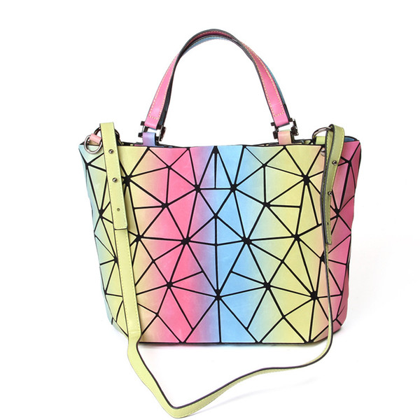 2018 summer new rainbow laser diagonal package High QualityFestival Metallic Hologram Bum Bag Pouch Travel Beach bag