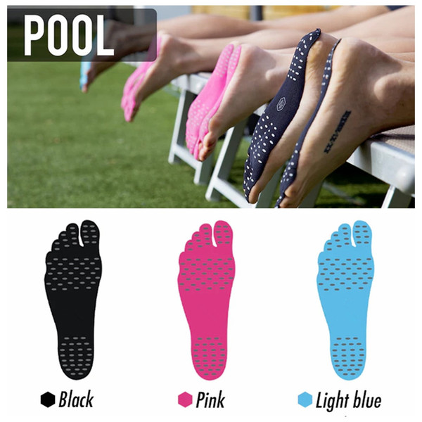 Nakefit Adhesive Shoes Waterproof Foot Pads Stick On Soles Flexible Feet Protection Sticker Soles Shoes For Beach Pool OOA2038