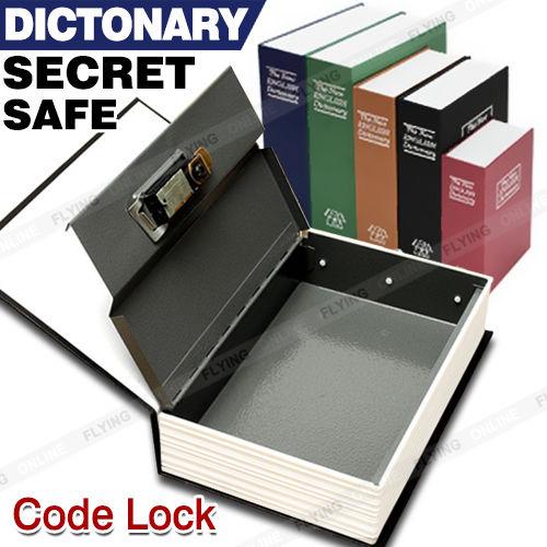 Dictionary Secret Hidden Security Safe Code Lock Cash Money Jewellery Locker