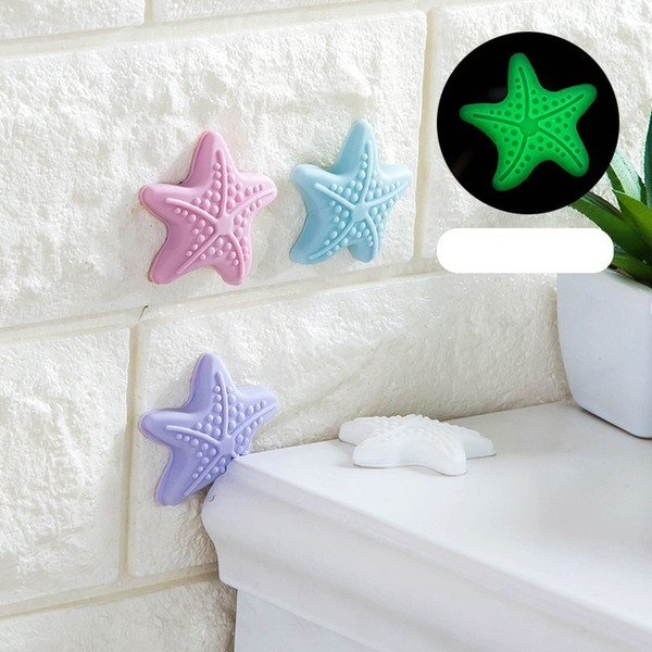 Starfish Shape Luminous Wall Fender Anti-collision Pad Door Handle Protective Adhesive Wall Mat Cushion Pad