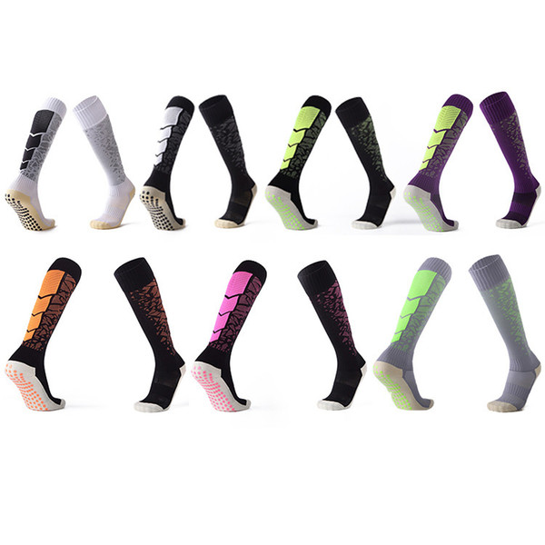 Soccer Football Socks Team Sports Anti-Slip Silicone Point Long Sock Athletic Outdoor Sport Socks Men Compression Thermal Socks XHH9-2087