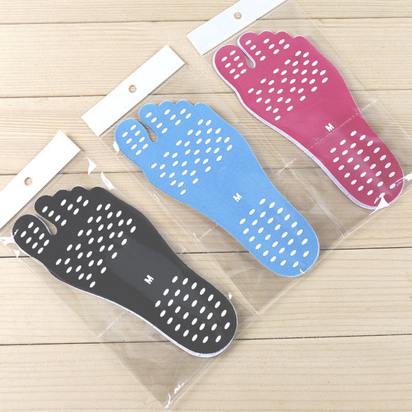 2018 Summer Soles Men Women Invisible Beach Shoes Adhesive Insole Waterproof Anti-skid Anti-cutting Sandals Foot Pad Feet Pads F-1