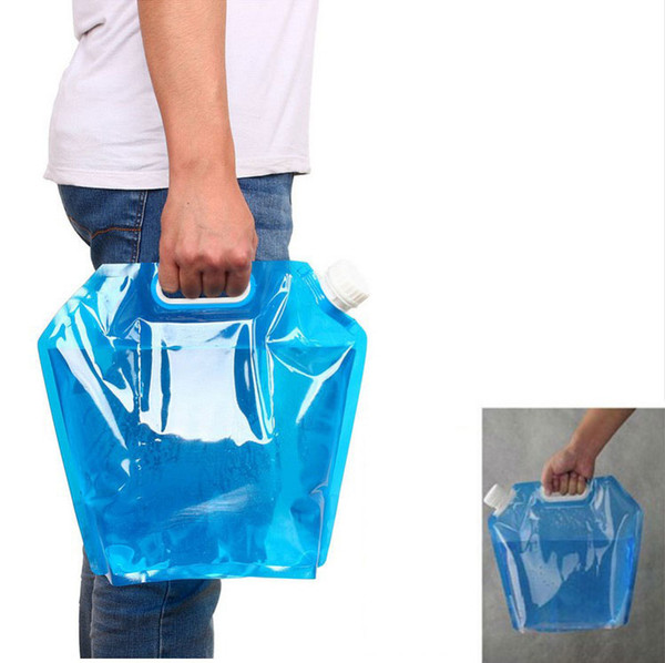 5L Foldable Collapsible Water Storage Container Carrier Bag for Outdoor Camping Hiking Emergency Picnic BBQ Folding