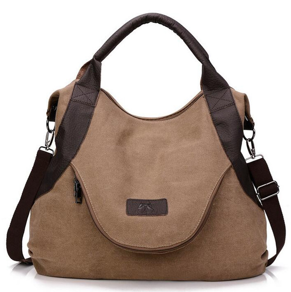 7 colors canvas bag female handbag single shoulder bag large women portable bag all-match simple leisure bags wholesale