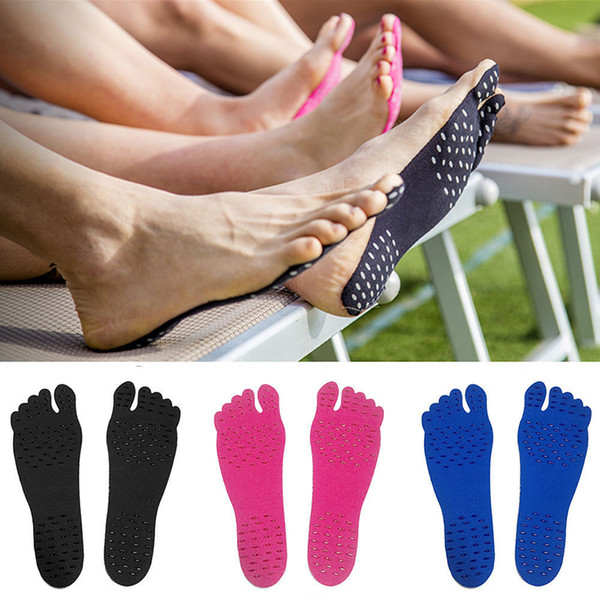 Nakefit 2017 Prodcut Sticker Shoes Stick on Soles Sticky Pad for Feet Protection Beach Feet Pads 170724