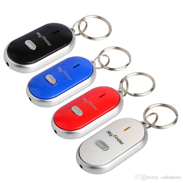 Whistle Sound Control LED Key Finder Locator Find Lost Keys Chain Keychain G00018 SMAD