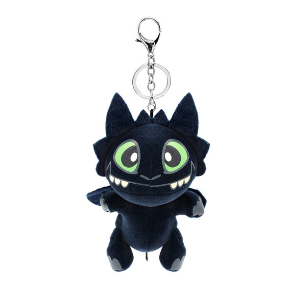 17cm training dragon master 3 plush pendant toy 2019 new movie toothless (nightingale) filled doll keychain pendant hang buckle