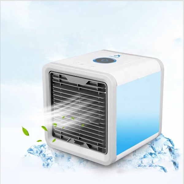 LOSKY hot sales mini usb electric air conditioner with soft led light easy to carry home and outdoors use available