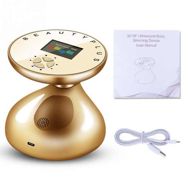 2019 New RF LED Ultrasonic Body Slimming Massager USB Skin Lifting Rejuvenation Fat Burner Removal Anti Cellulite Slimming Equipment