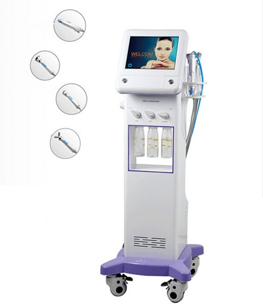 High Frequency 5 In 1 Korean Hydra Dermabrasion Aqua Silk Peel Facial Beauty Machine With Cooling RF Ultrasonic For Sale LLFA