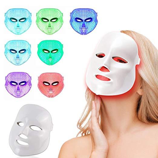 7 Color LED Mask Photon Light Skin Rejuvenation Therapy Facial Mask Photon Photodynamics PDT Beauty Facial Peels Machine Daily Skin Care