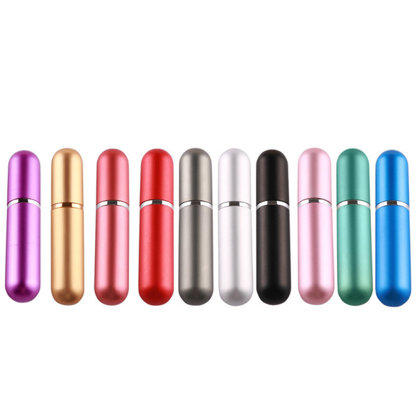 Wholesale Price 5ml Mini Spray Perfume Bottle Travel Refillable Empty Cosmetic Container Perfume Bottle Atomizer Aluminum Refillable Bottles