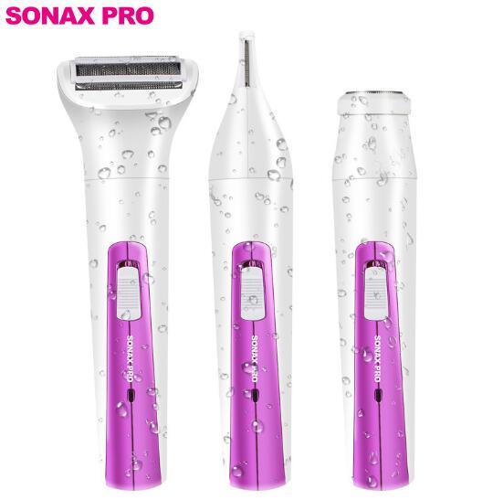 3 in 1 electric Facial Hair Remover Face Hair Removal Eyebrow Removal Epilator Painless Remover OPP bag without battery