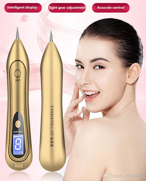 2018 Top Fashion New Woman Portable Freckle Warts Dot Mole Dark Spot Tattoo Removal Pen Beauty Lcd Display for Body Facial Freckles Nevus