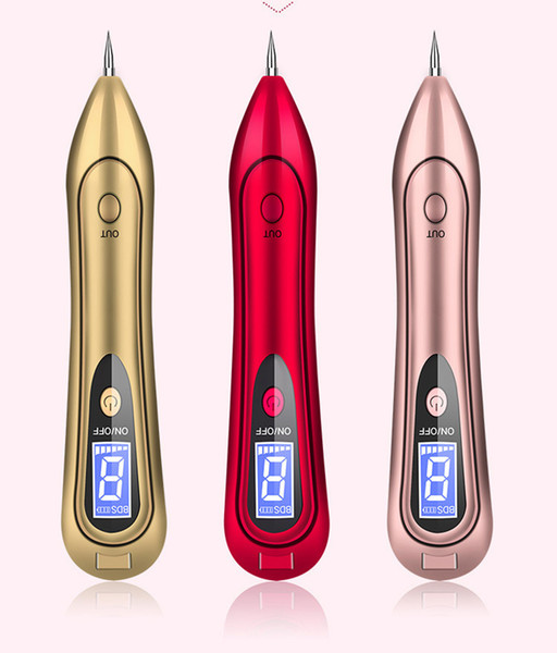 2018 Limited Sale Woman Pink And Blue 100% Brand New Lcd Freckle Removal Machine Dot Mole Dark Spot Tattoo Pen Laser Plasma Beauty Skin Care