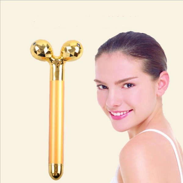 Beauty Equipment factory Gold beauty stick Face-lifting instrument Beauty massage stick Roller gold rod MOQ is 1pcs