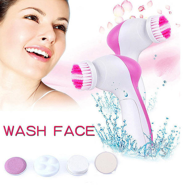 5in1 Skin Care Set Washing Brush Face Massager Pore Cleaner Deep Clean Remove hot sell Electric Facial Cleanser Face Free