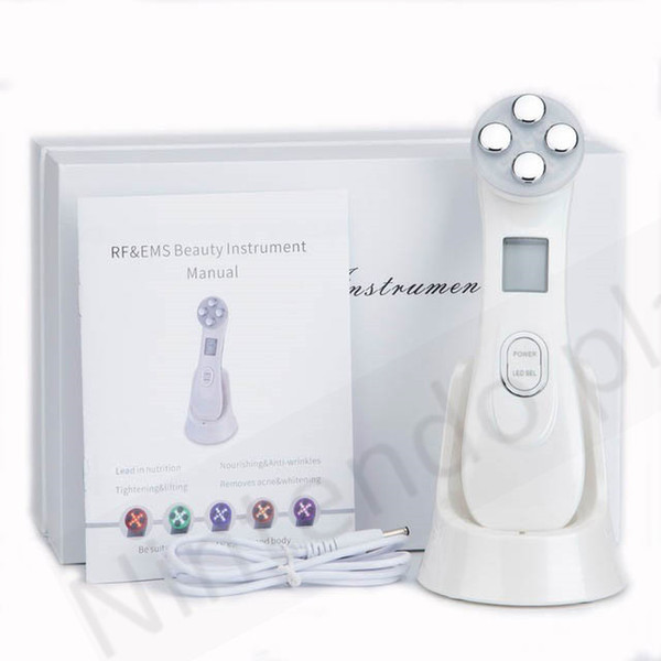 5in1 RF&EMS Radio Mesotherapy Electroporation Face Beauty Pen Radio Frequency LED Photon Face Skin Rejuvenation Remover Wrinkle