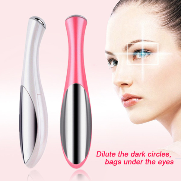 new Mini Massage Device Pen Type Electric Eye Massager Facials Vibration Thin Face Magic Stick Anti Bag Pouch Wrinkle