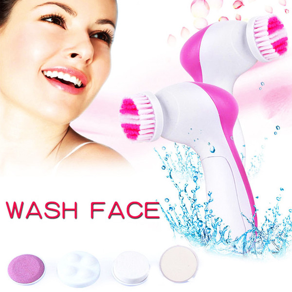 5in1 beauty care massager Face Skin Care Set Washing Brus Massager Pore Cleaner Deep Washing Brush hMassager