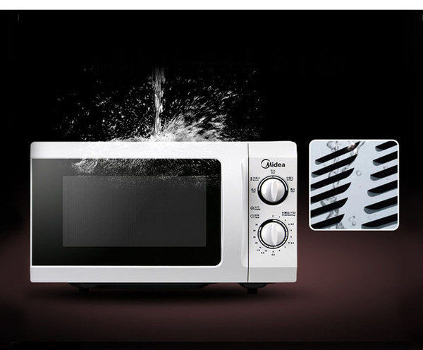 Midea MM721NG1-PW microwave oven home multi-function mechanical mini small glass turntable table microwave oven portable microwave oven