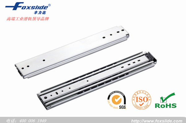 Fenglida Brand 53 Wide Bearing 113kg Three Sections Super Heavy Ball Slide Rail Anti-Yagura 3602