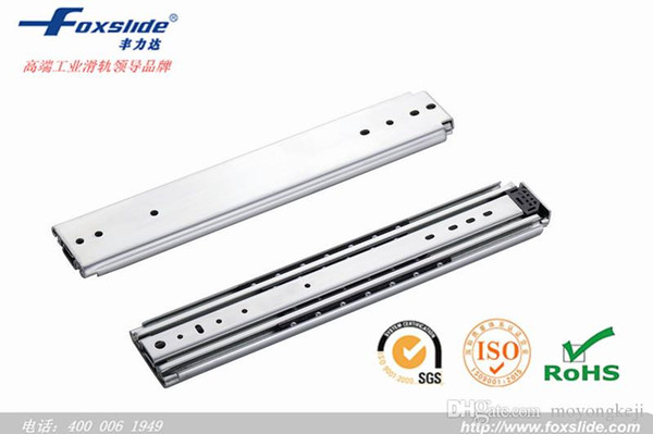 Fenglida Brand 53 Wide Bearing 113kg Three Sections Super Heavy Ball Slide Rail Anti-Yagura 3602