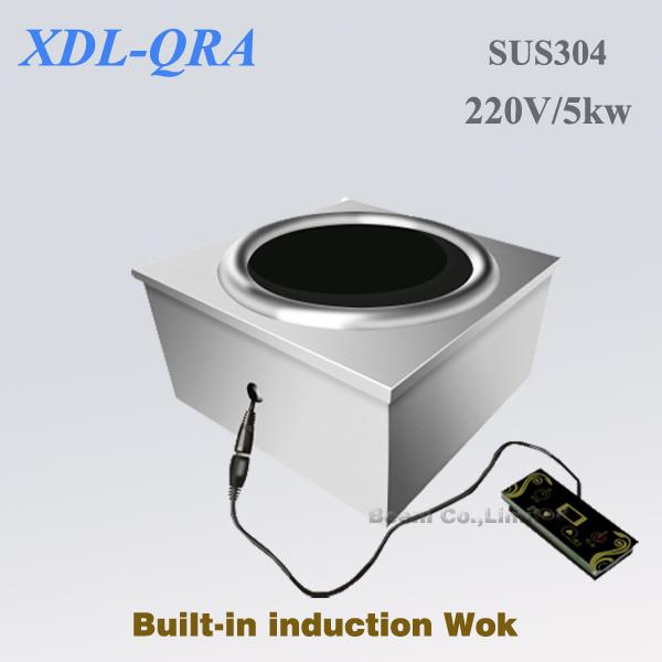 220v 5KW Commercial built in induction wok,commercial induction cooker,Restaurant and hotel using business special stir-fry cooker