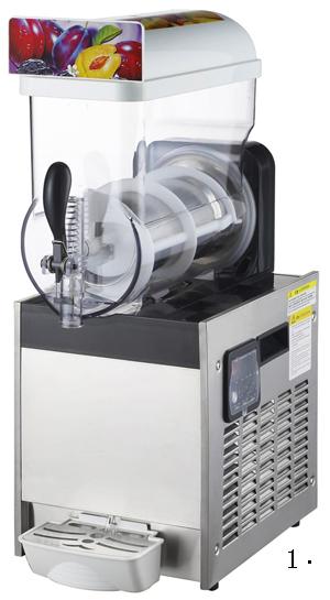 Free shipment 1*15L single tank cooling summer drink making machine smoothie cooling slushie machine frozen slush maker ice slush machine