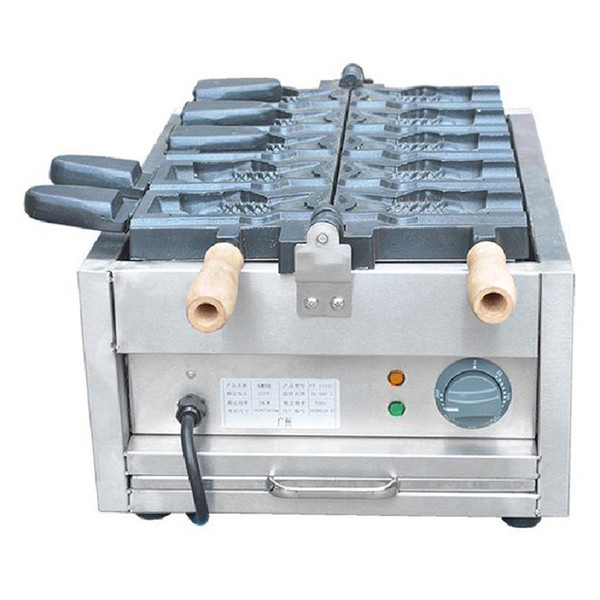 Filling Ice Cream Open Mouth Fish Shape Taiyaki Making Machine Commercial 110v 220v Electric Ice Cream Taiyaki Machine