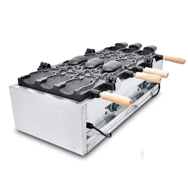 big fish mouth ice cream taiyaki machine ,ice cream cone taiyaki machine ,taiyaki fish waffle maker machine