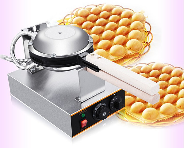 Free Shipping 220V/110V Commercial electric Chinese Hong Kong eggettes puff egg waffle iron maker machine bubble egg cake oven LLFA