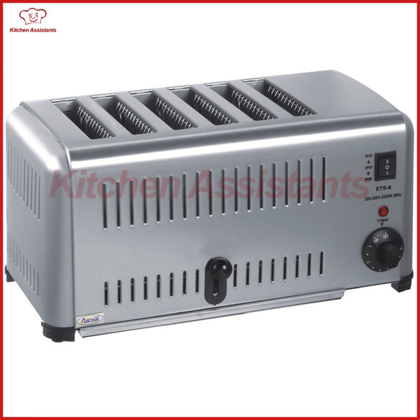 ETS6 6 pieces electric desktop sandwich bread bun toaster oven machine